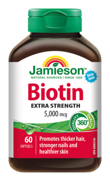 Jamieson Biotín 5000 mcg 60 kapsúl