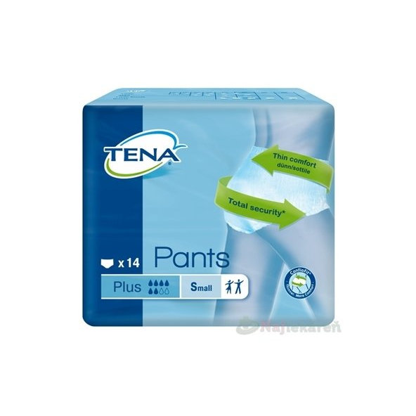 TENA PANTS PLUS SMALL naťahovacie absorpčné nohavičky 14ks