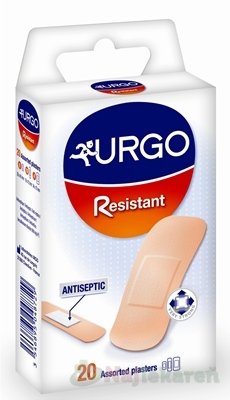 E-shop URGO Resistant odolná náplasť, 3 veľkosti, 20ks