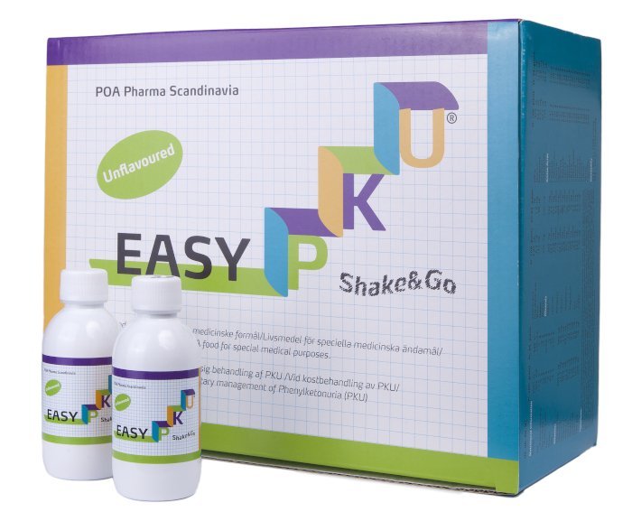 E-shop PKU Easy Shake&Go, pomarančový prášok bez fenylalanínu, 30x34 g