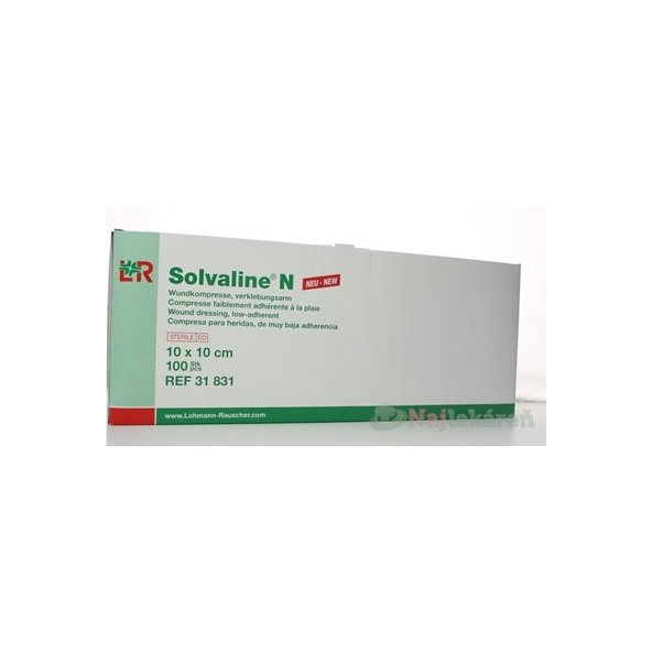 Solvaline N špeciálna savá kompresa (10x10cm) 100ks