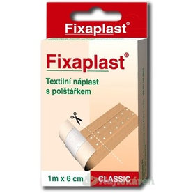 FIXAplast CLASSIC náplasť textilná a vankúšikom (1mx6cm) 1ks