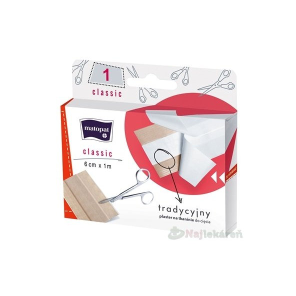 Matopat classic náplasť (6cmx1m) 1ks