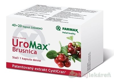 E-shop FARMAX UroMax Brusnica na močové cesty 60 kapsúl