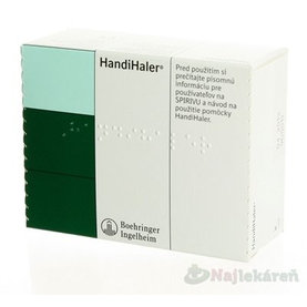 HandiHaler inhalátor inhalačná aplikácia kapsúl lieku Spiriva 1ks