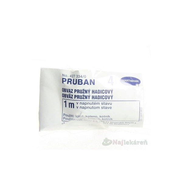PRUBAN sieťový hadicový obväz veľ.4 lakeť, koleno, členok (3cmx1m) 1ks