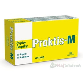 PROKTIS-M rektálne čapíky na hojenie rán 10ks