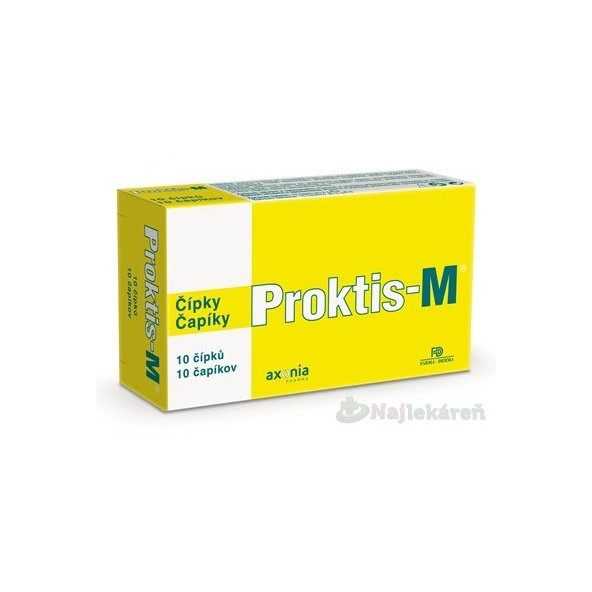 PROKTIS-M rektálne čapíky na hojenie rán 10ks