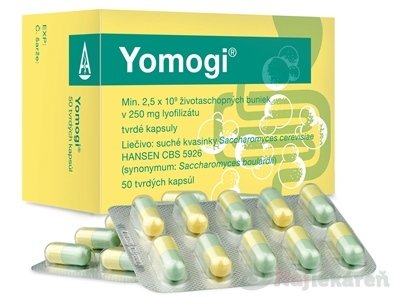 E-shop Yomogi na liečbu akútnej hnačky 250mg 50 kapsúl