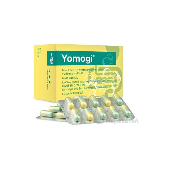 Yomogi na liečbu akútnej hnačky 250mg 50 kapsúl