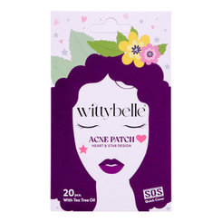 WittyBelle Náplasti na akné Tea Tree srdiečka a hviezdy 20 ks