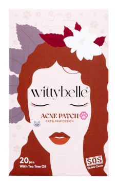 WittyBelle Náplasti na akné Tea Tree mačky a labky 20 ks