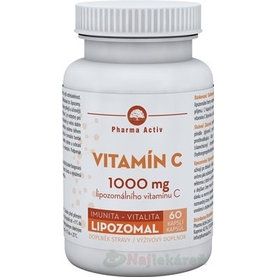 Pharma Activ Lipozomálny Vitamín C 1000 mg, 60 cps