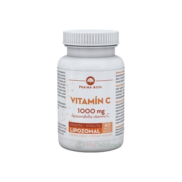 Pharma Activ Lipozomálny Vitamín C 1000 mg, 60 cps