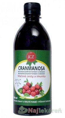 E-shop KZ CRANMANOSA na močové cesty a imunitu 500 ml