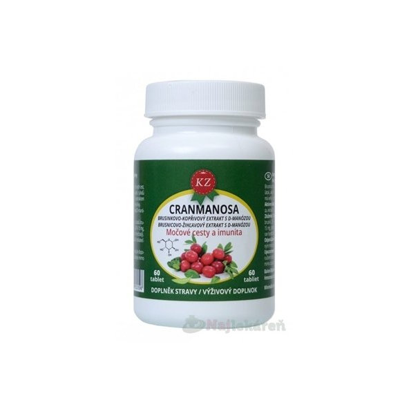 KZ CRANMANOSA na močové cesty a imunitu 60 tabliet