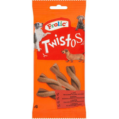 Maškrta FROLIC tyčinky s mäsom pre psy 18 x 6ks