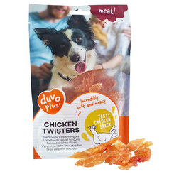 Maškrta DUVO+ Twister kurací pre psy 80g