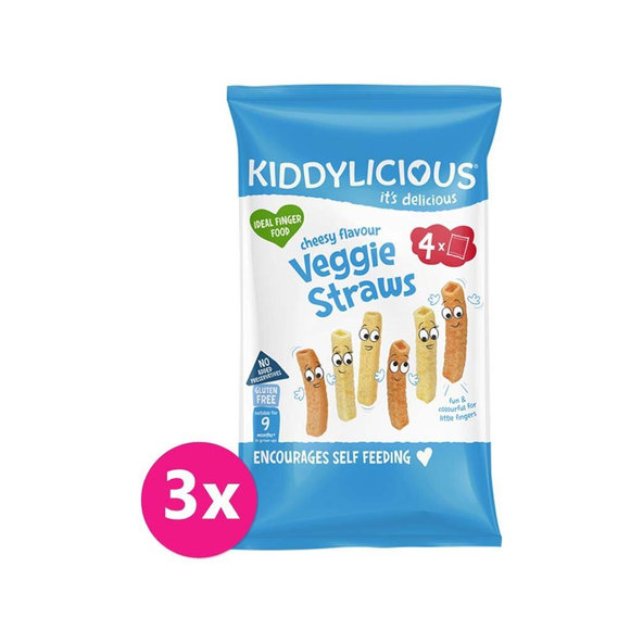 3x KIDDYLICIOUS Syrové tyčinky
