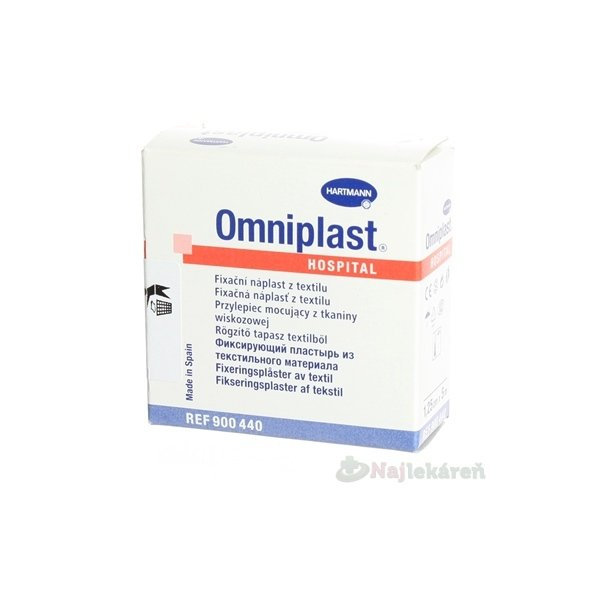 OMNIPLAST náplasť textilná na cievke (1,25cmx5m)  1ks
