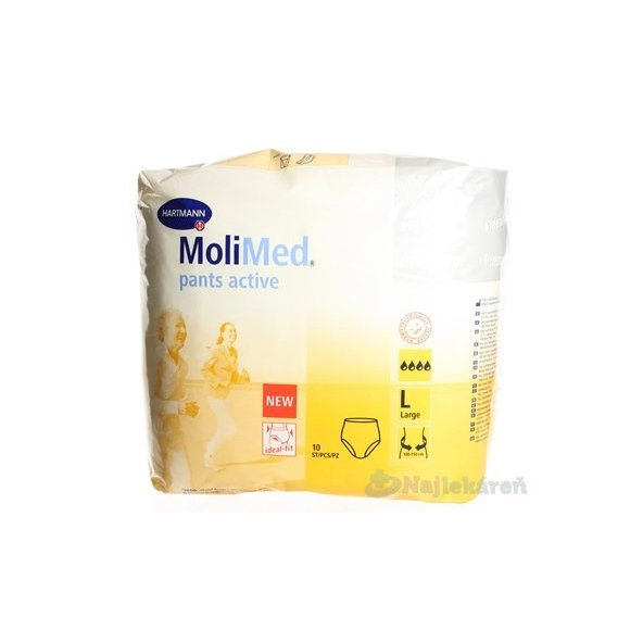 MOLIMED PANTS ACTIVE LARGE vložky absorpčné 10ks