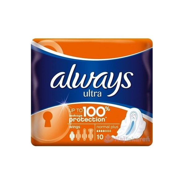 ALWAYS ULTRA NORMAL PLUS 10 hygienické vložky 10ks