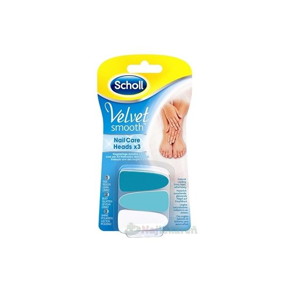 Scholl VS Náhradné hlavice do el.pilníka na nechty 3ks 1set