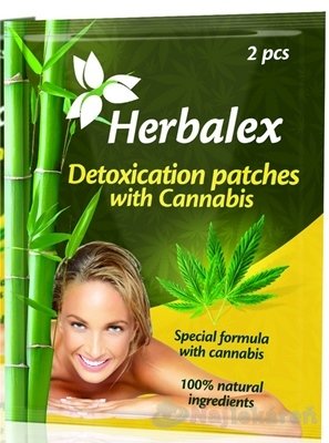 E-shop Herbalex Detoxikačné náplasti s konopou na detoxikáciu organizmu 2 kusy
