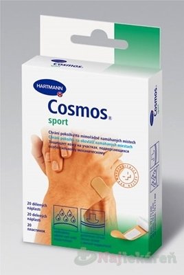 E-shop COSMOS Na šport náplasť na rany flexibilná (1,9cmx7,2cm) 20ks
