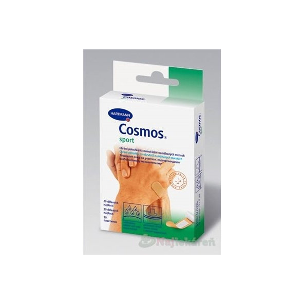 COSMOS Na šport náplasť na rany flexibilná (1,9cmx7,2cm)  20ks
