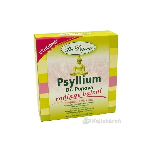 DR. POPOV PSYLLIUM rozpustná vláknina 500 g
