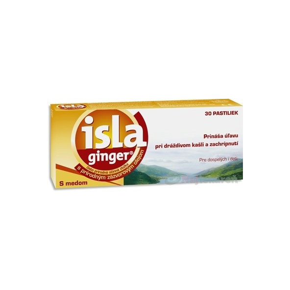 ISLA GINGER na bolesť hrdla 30 pastiliek