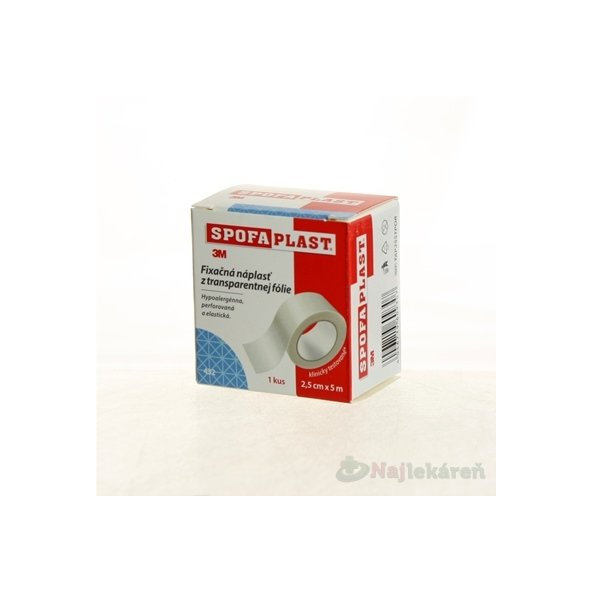 3M SPOFAPLAST č.432 Fixačná náplasť (2,5cmx5m) z netkanej textílie, cievka 1ks