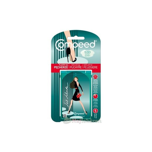 Compeed NÁPLASŤ na pľuzgiere na päty 5ks