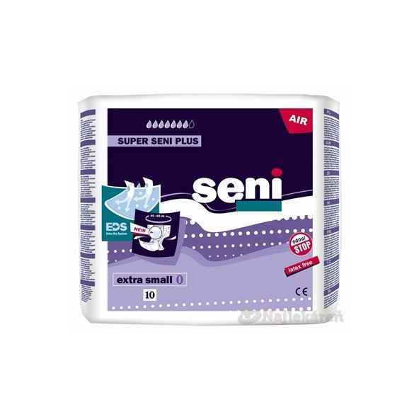 Seni SUPER PLUS AIR Extra Small 0 plienkové nohavičky (obvod pása 40-60cm) 10ks