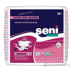 Seni SUPER QUATRO medium 2 plienkové nohavičky (pás 75-110cm) 10ks