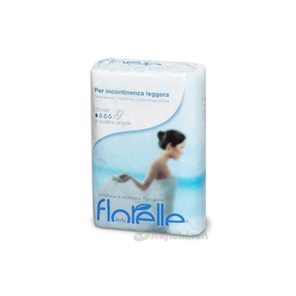 FLORELLE Lady Mini 20ks vložky absorpčné, jednotlivo balené, 20ks