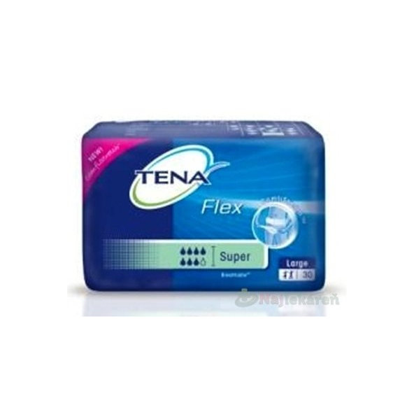 TENA Flex Super L inkontinenčné nohavičky s rýchloupevňovacím pásom 30ks