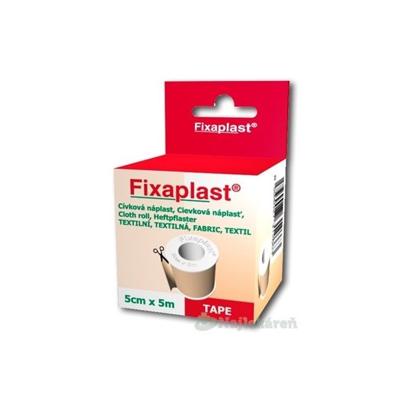 FIXAplast Cievková náplasť textilná (5cmx5m) 1ks