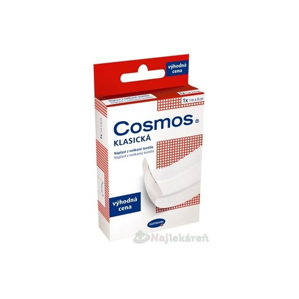 COSMOS KLASICKÁ Náplasť z netkanej textílie (1mx6cm), biela 1ks