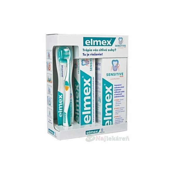 ELMEX SENSITIVE PLUS SYSTÉM NA CITLIVÉ ZUBNÉ KRČKY