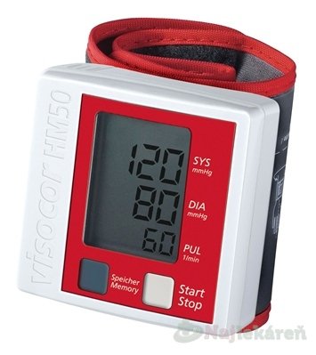 E-shop TONOMETER VISOCOR HM50 tlakomer digitálny automatický na zápästie 1ks