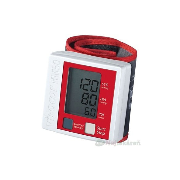 TONOMETER VISOCOR HM50 tlakomer digitálny automatický na zápästie 1ks