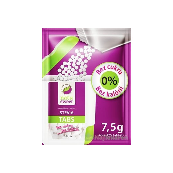 NATUSWEET STEVIA TABS - refill pack 7,5 g