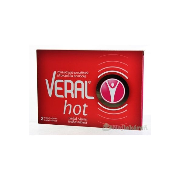 VERAL HOT hrejivá náplasť na bolesť 2 ks
