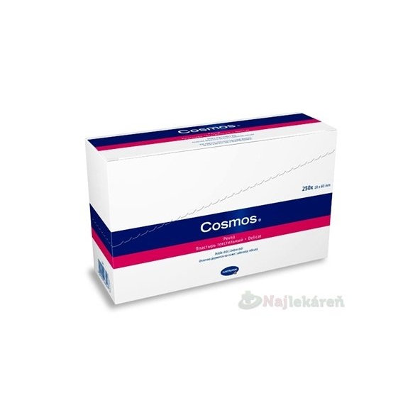 COSMOS Pevná (Strips) náplasti na rany 20x60mm, 50x5ks (250ks)