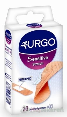 E-shop URGO Sensitive Stretch náplasť na citlivú pokožku, 3 veľkosti, 20ks