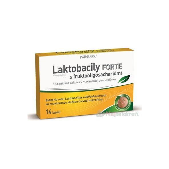 WALMARK Laktobacily Forte na podporu správneho trávenia, 14ks