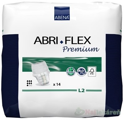 E-shop ABENA ABRI FLEX Premium L2 navliek.plienk. nohavičky, priedušné, boky 100-140cm, savosť 1900ml 14ks