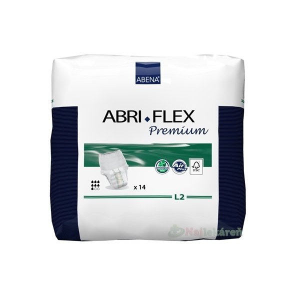 ABENA ABRI FLEX Premium L2 navliek.plienk. nohavičky, priedušné, boky 100-140cm, savosť 1900ml 14ks